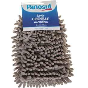 Kit 2 Luva Chenille Microfibra Multiuso 24x15cm Panosul