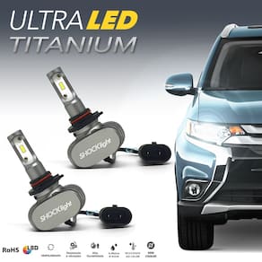 Par Lâmpadas HB3 Farol Alto Ford New Fiesta Ultra Led Titanium 10000 Lumens Forte Branco Efeito Xenon 2011 2012 2013