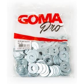 Kit Arruela Lisa Goma 5/16`` 300g (Aproximadamente 90 Peças)