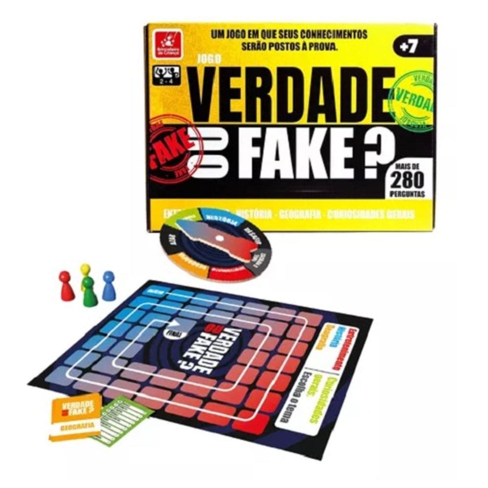 Jogo De Perguntas Verdade Ou Fake C/ Mais De 280 Perguntas