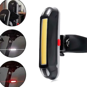 Lanterna de Bike LED Sinalizador luz Traseira Farol Segurança Sinal de alerta