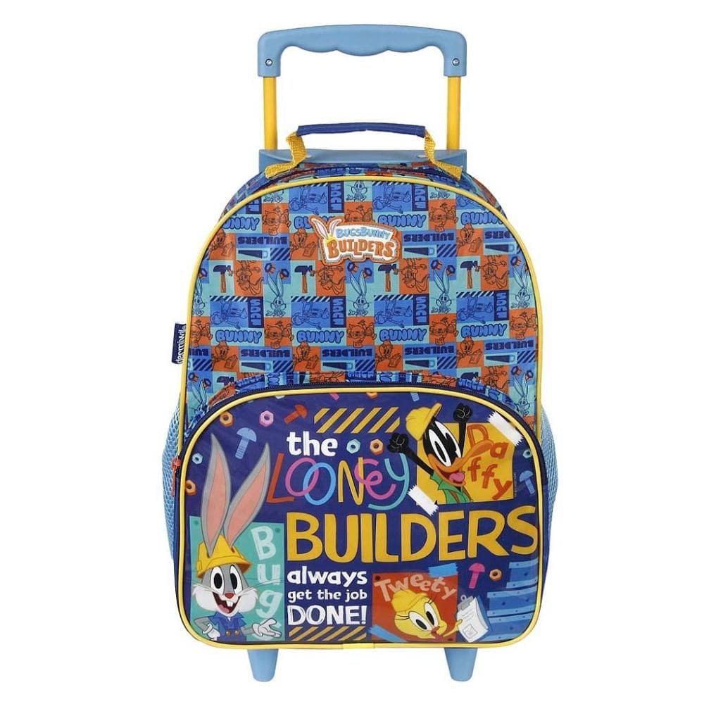 Mochila de Rodinhas Dermiwill Looney Tunes Azul