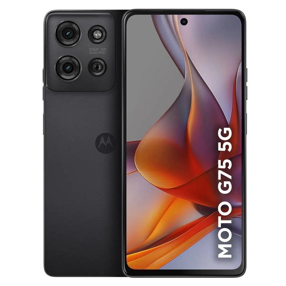 Smartphone Moto G75, 256GB, Tela 6.8", Câmera Traseira 50MP + 8MP, Preto, MOTOROLA MOTOROLA
