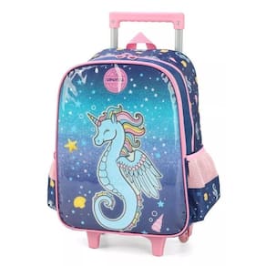 Mochila De Carrinho Unicórnio Marinho Petit