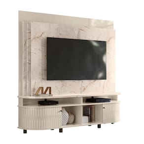 Estante Painel de TV 65 Polegadas 183cm Jude Calacata/Off White - Pallazio