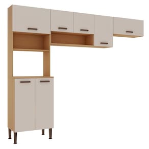 Cozinha Modulada Essencia 3 Pecas Freijo White Laca Brilho