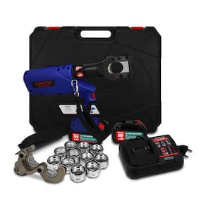 Alicate Elétrico Hidráulico EZ-45A/300 | Cripagem e Corte de Cabos com Bateria e Maleta