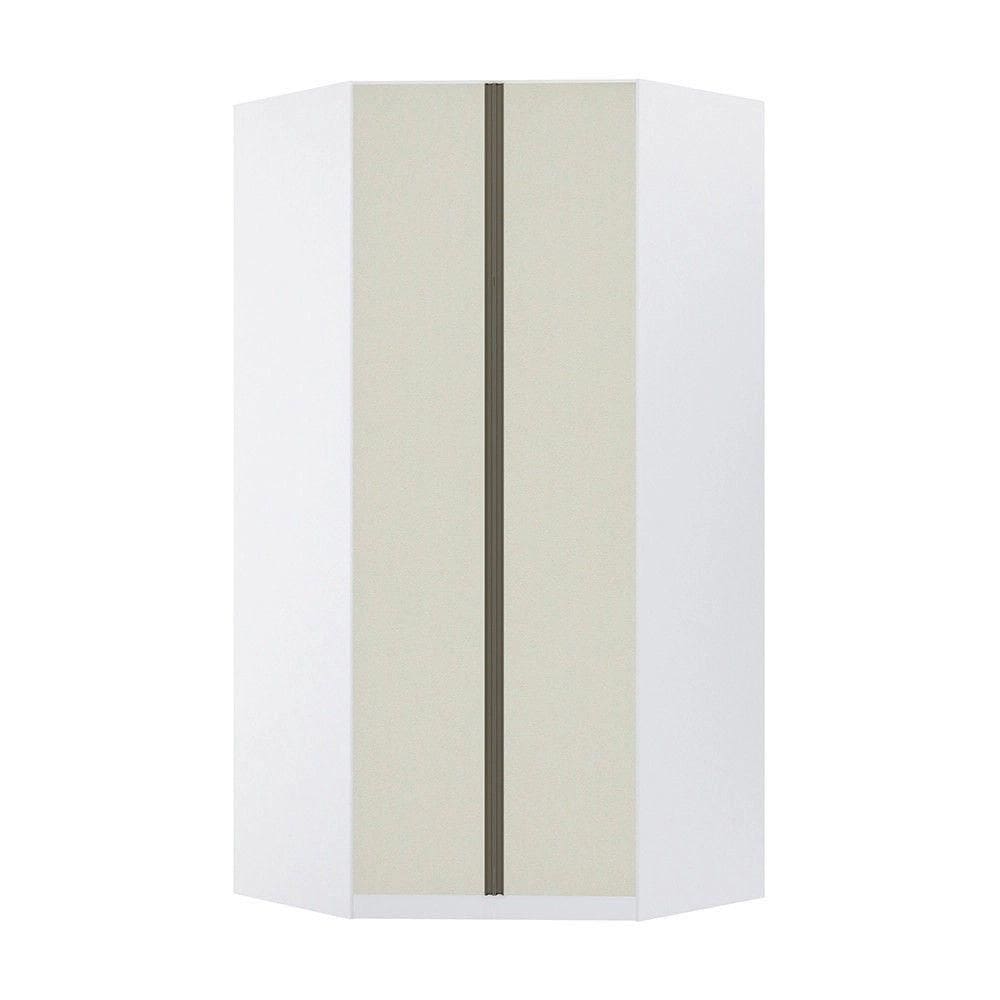 Guarda Roupa Modulado Canto Closet 2 Portas 7 Prateleiras 111,9cm Prime Luciane Móveis