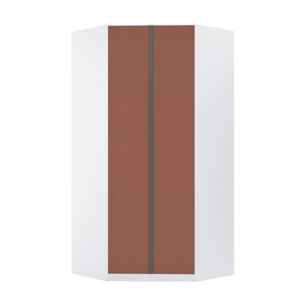 Guarda Roupa Modulado Canto Closet 2 Portas 7 Prateleiras 111,9cm Prime Luciane Móveis