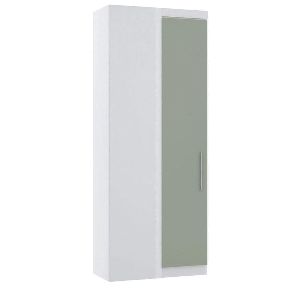 Guarda Roupa De Canto Reto Modulado 90cm 1 Porta Alpes Luciane Móveis