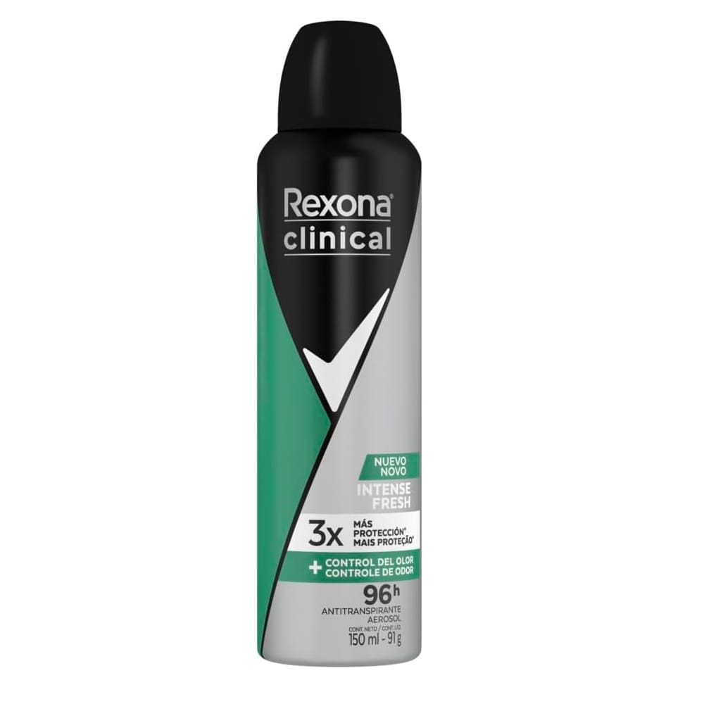 Desodorante Rexona Clinical Aerosol 150ml Intense Fresh 96h - 7891150089983 COT