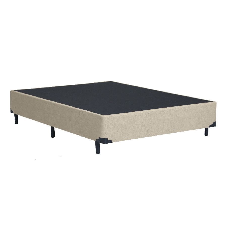 Base para Cama Box Viúva 128x188x25cm Corino Linho Areia Dancar