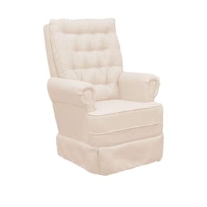 Poltrona De Amamentação Balanço Ellen Com Puff Veludo Velvet Rose