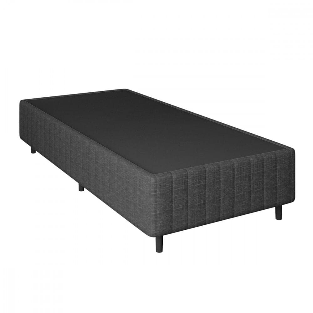 Base de Cama Box Solteiro 88x188x26 Natural Class Cinza Apolospuma