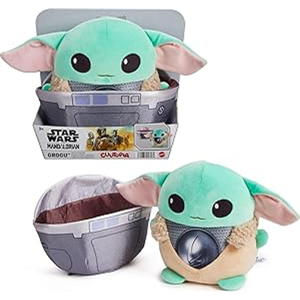Star Wars Pelucia Grogu no Carrinho MATTEL