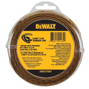 Linha de corte de cordas DEWALT DWO1DT801 50 pés x 0,080 polegadas