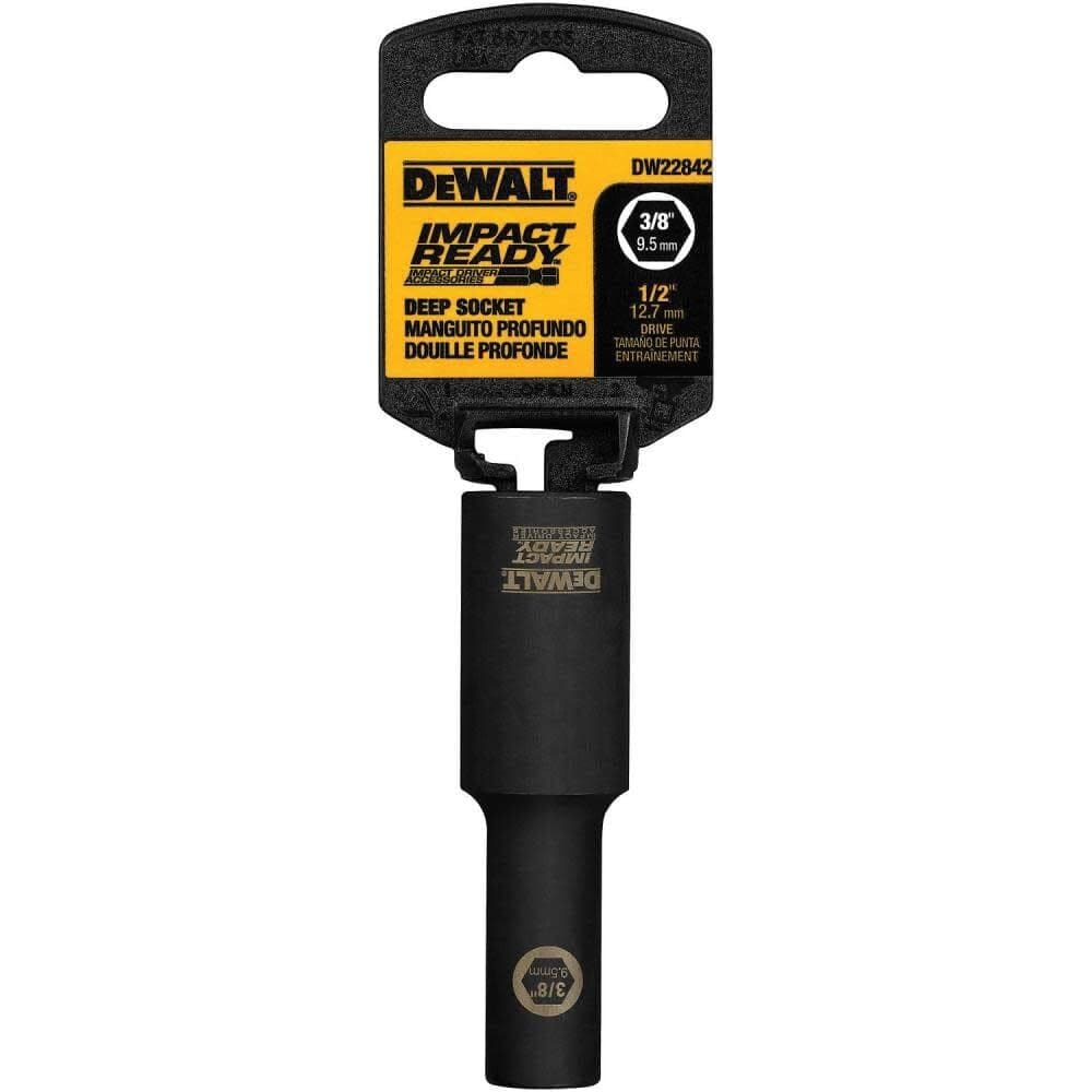 Conjunto de soquetes DEWALT DW22852 7/16” IMPACT READY para unidade de 1/2”