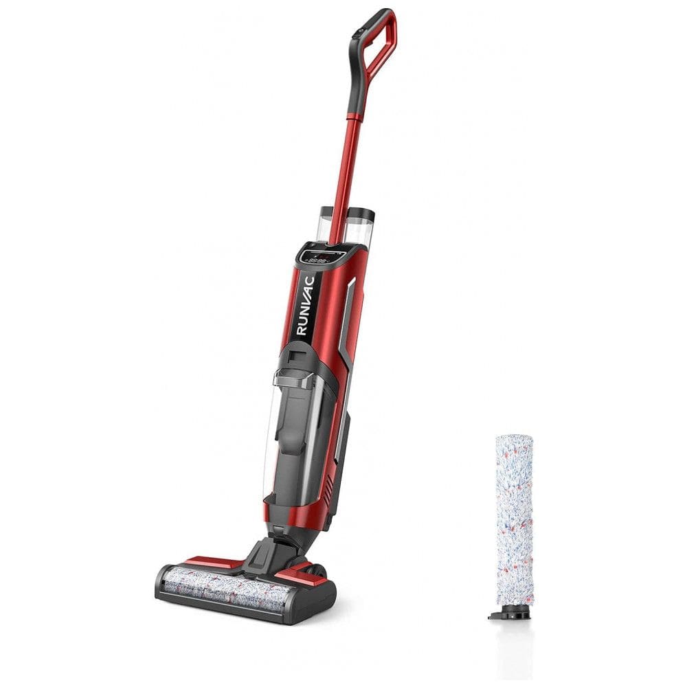 Aspirador de Pó sem Fio, até 60 min, 4900mAh, 0.55L, RUNVAC RVVC001, Vermelho - 110V