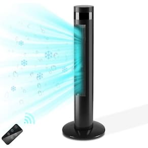 Antarctic Star Ventilador de Torre 3 Velocidades, com Tela LED e Controle Remoto 110V, Branco