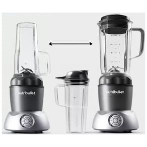 Liquidificador Portátil NB50200 com 2 Jarras 950 mL e 700 mL, 1000W, 110v, NUTRIBULLET, Cinza