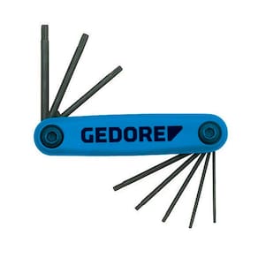 Jogo de Chaves Allen Perfil Tork com 8 Peças T6 a T25 - Gedore 024660