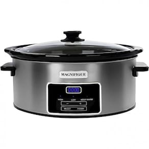 Panela Elétrica Multifuncional 7L, Aço Inoxidável com Controle de Temperatura, 110v, ZING SCO70 DS, Prateado