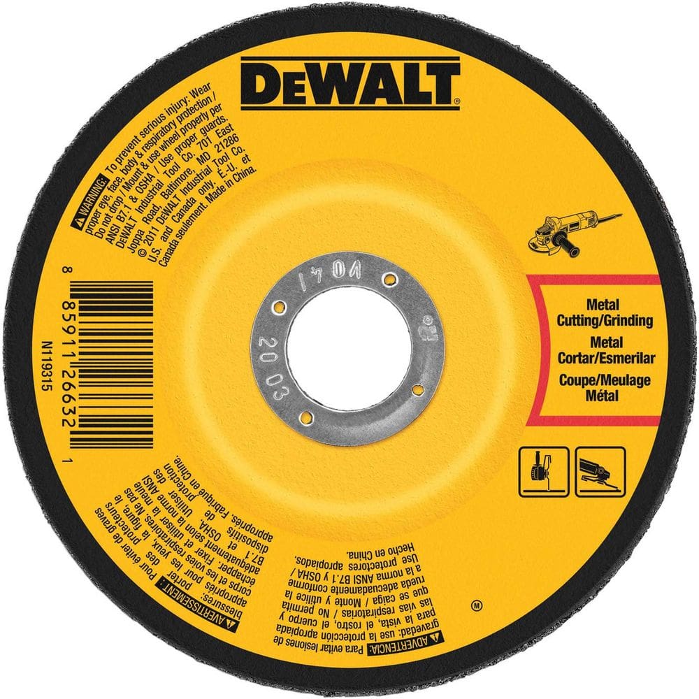 Roda de moagem DEWALT DWA4500 10x0.6x1.6cm para metal