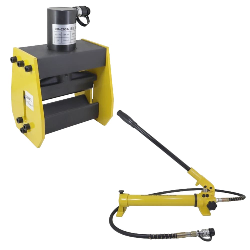 Kit Dobrador Hidráulico de Bancada CB200A | Barramento de Cobre até 12mm+ Bomba Hidráulica 700Kg/cm²