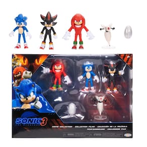 Bonecos de ação Sonic The Hedgehog Movie de 6 cm com acessório
