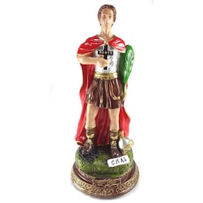 Escultura Santo Expedito Gesso Maciço 30cm Evangelize