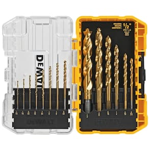 Conjunto de brocas DEWALT revestido com nitreto de titânio de 14 peças DW1354