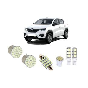 Kit LED Renault Kwid Farol Teto Placa Ré Leds Blue Lion