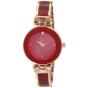 Relógio Anne Klein Bangle para mulheres com mostrador em diamante