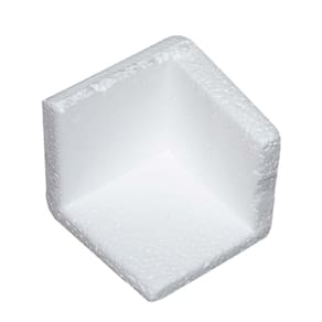 Cantoneira Proteção Isopor Quadrado 8X8Cm 50 Unidades
