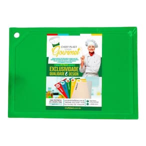 Tábua De Corte Polietileno Pead Verde 10X250X330Mm