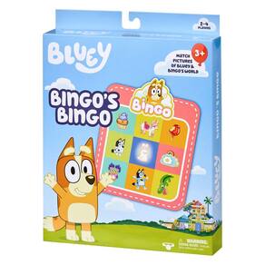Jogo de cartas Bluey Bingo Bingo com 4 cartas 48 fichas 12 pontos