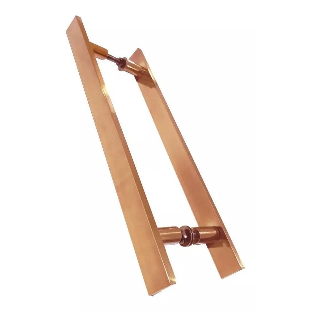 Puxador Para Portas Madeira / Vidro Alumínio Rose - 40 Cm