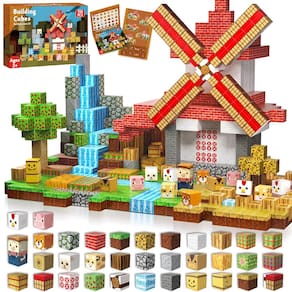 Blocos magnéticos GraceDuck 150 PCS constroem casas de animais de fazenda