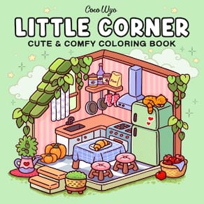 Livro de colorir Coco Wyo LLC Little Corner Cozy Spaces