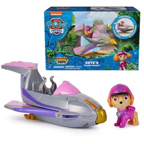 Veículo de brinquedo Paw Patrol Jungle Pups Skye Falcon com boneco