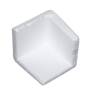 Cantoneira Proteção Isopor Quadrado 8X8Cm 50 Unidades