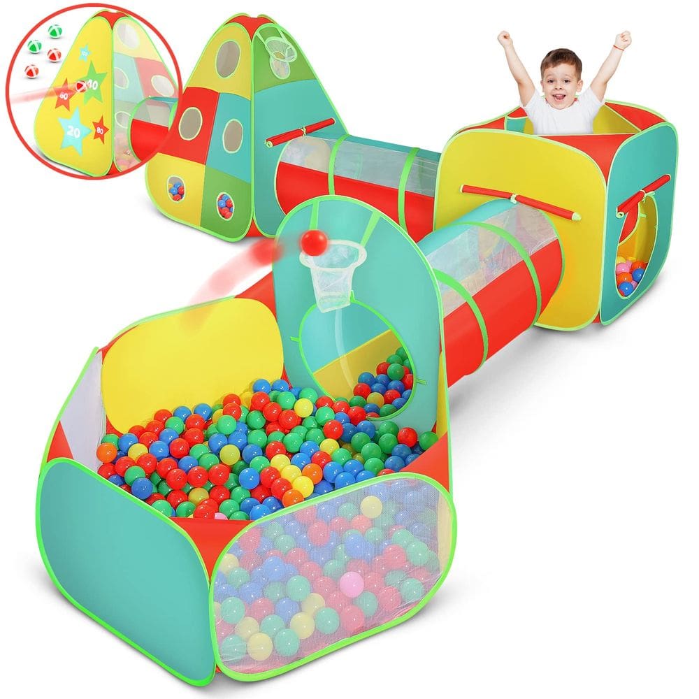 Play Tent Kiddzery, 5 unidades para crianças, meninos e meninas, com piscina de bolas
