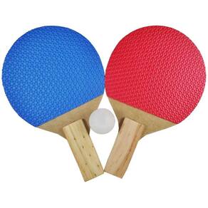 Kit Tenis De Mesa Acate 2 Raquetes + 1 Bola