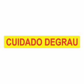 Adesivo De Segurança Cuidado Degrau Medida 90X14Cm