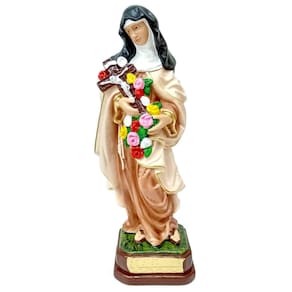 Imagem De Santa Terezinha Do Menino Jesus Gesso 30 Cm
