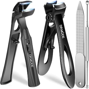 Cortador de unhas DRMODE para idosos com unhas grossas com coletor