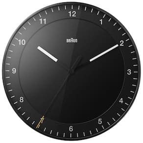 Relógio de parede Braun Classic Large Analog Silent 30cm preto