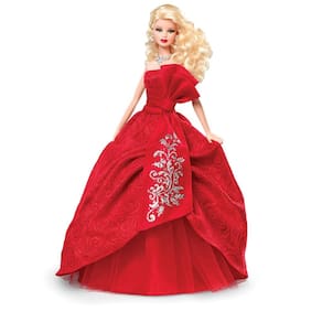 Boneca Barbie Collector 2012 Holiday com vestido vermelho Glitter