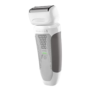 Barbeador elétrico Remington Wetech 100% impermeável branco