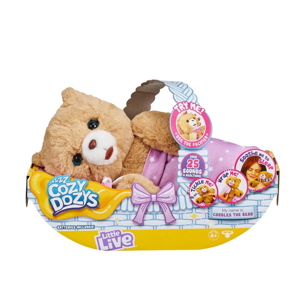 Bicho de pelúcia Little Live Pets Cozy Dozy Cubbles The Bear